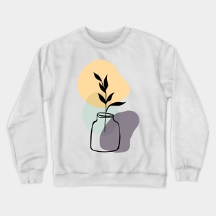 Abstract flower vase Crewneck Sweatshirt